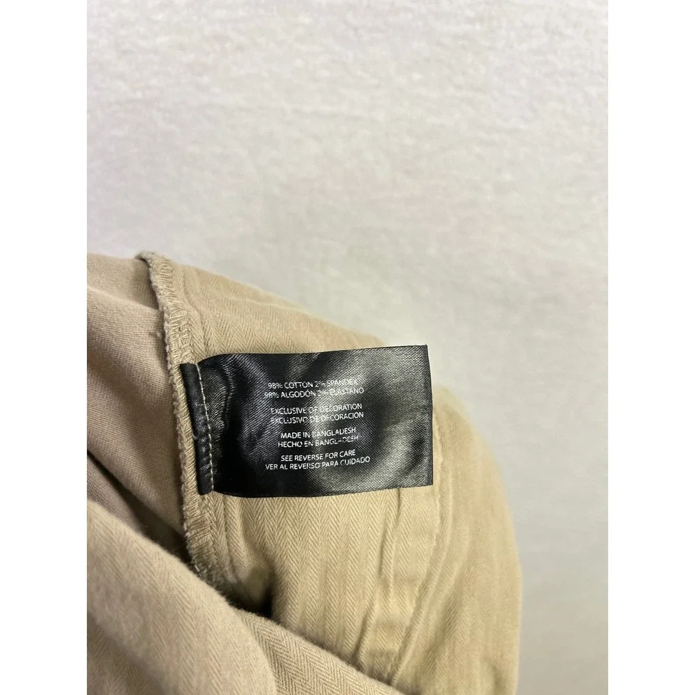 Banana Republic Mens Khaki Chinos Flat Front Pants‎ Size 40x30